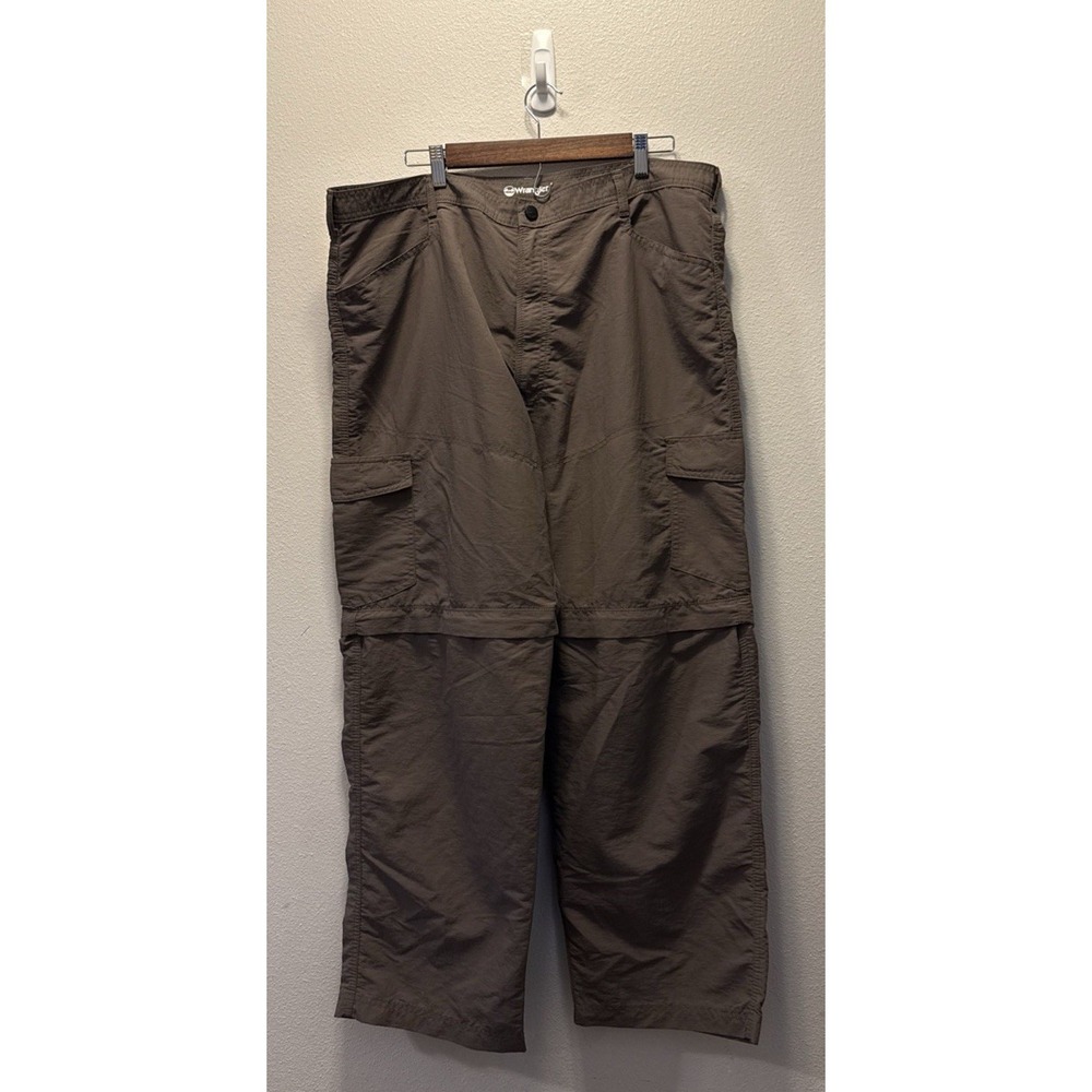 Wrangler ATG Pants Mens 40x30 Gray All Terrain Gear‎ Outdoor Hiking Convertible